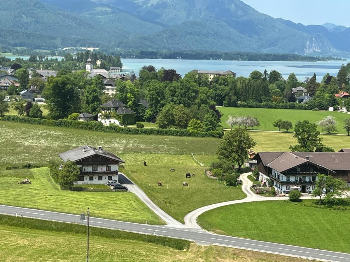 Wolfgangsee Ferienappartement „Bergliebe“ Strobl Exterior foto